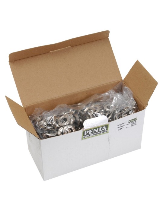 OEILLET12N - Oeillets 12mm en nickel pour presse x500